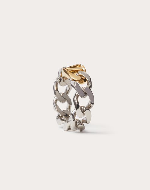 LV ID Chain Ring in 2023  Chain ring, Chain, Gold tones