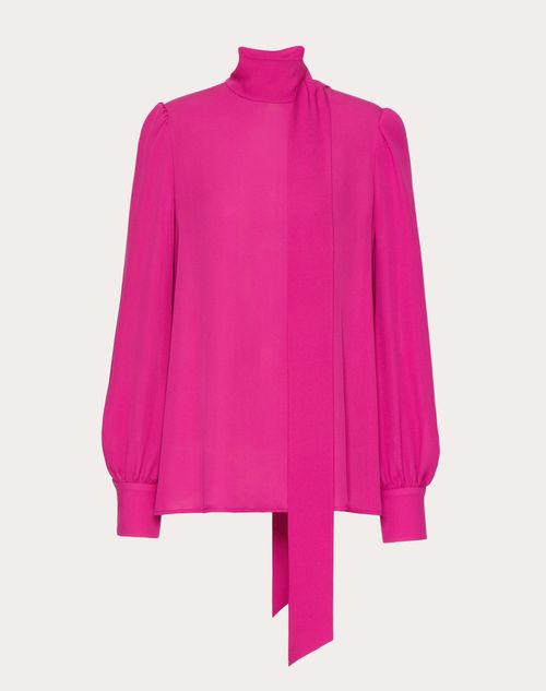 Valentino - Georgette Top - Full Pink - Woman - Woman Sale