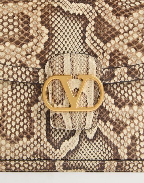 Valentino Garavani 9to5 Python Shoulder Bag for Woman in Ivory Valentino PT