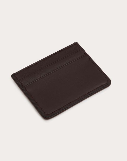 Toile Iconographe Cardholder With Leather Details for Man in Beige/black