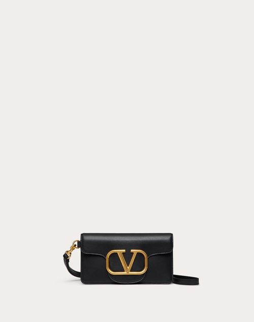 Vロゴ シグネチャー ポーチ for 男性 インチ ブラック | Valentino JP