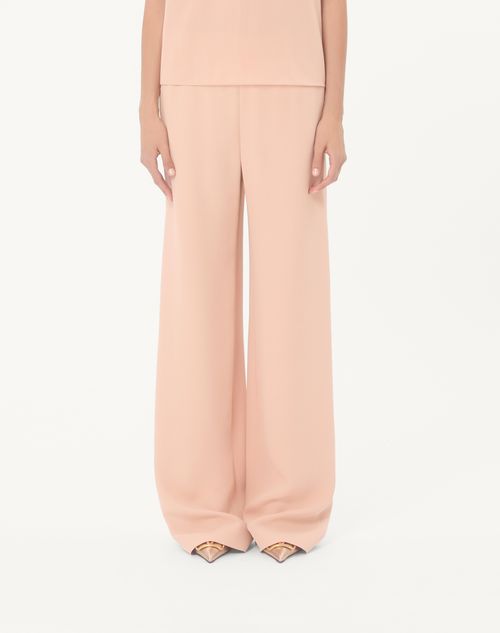 Valentino - Cady Couture Trousers - Salmon - Woman - Pants And Shorts