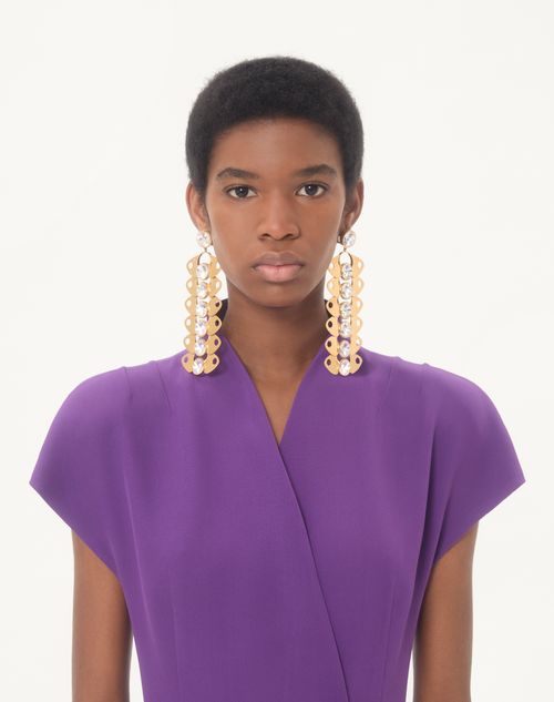 Valentino - Cady Couture Dress - Purple - Woman - Dresses