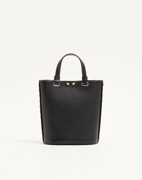 Valentino Garavani - Valentino Garavani Rockstud Mini Bag In Grainy Calfskin - Black - Woman - Wallets And Small Leather Goods