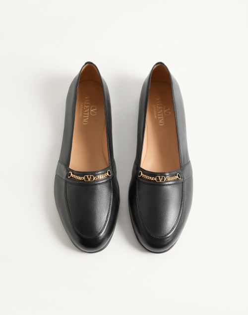 Valentino Garavani - Étudiant Nappa Leather Loafer - Black - Man - Loafers And Drivers