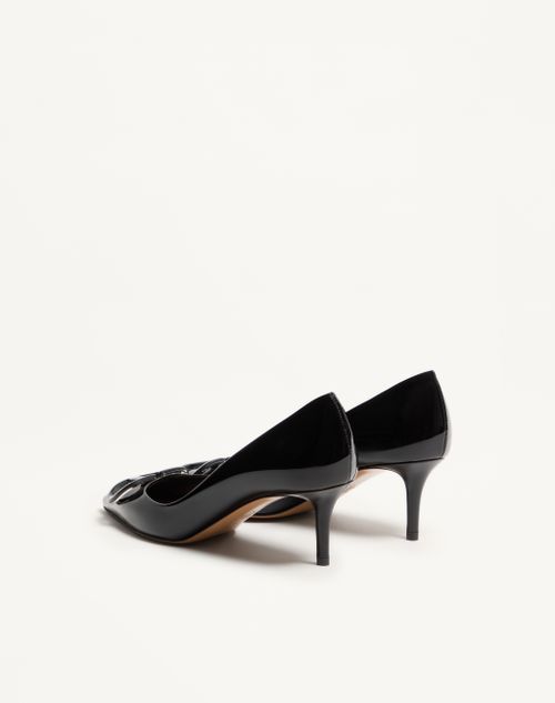 Valentino Garavani - Vlogo Signature Patent Leather Pumps 60mm - Black - Woman - Pumps And Slingbacks