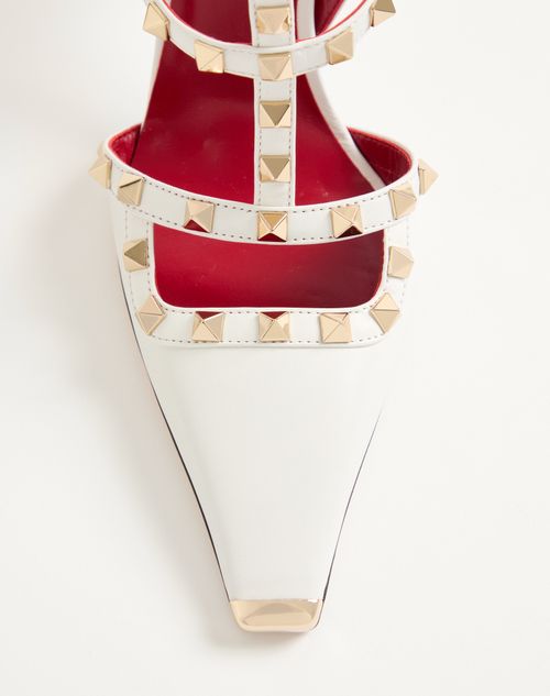 Valentino Garavani - ロックスタッズ キッドスキン パンプス 100mm - ホワイト - ウィメンズ - パンプス