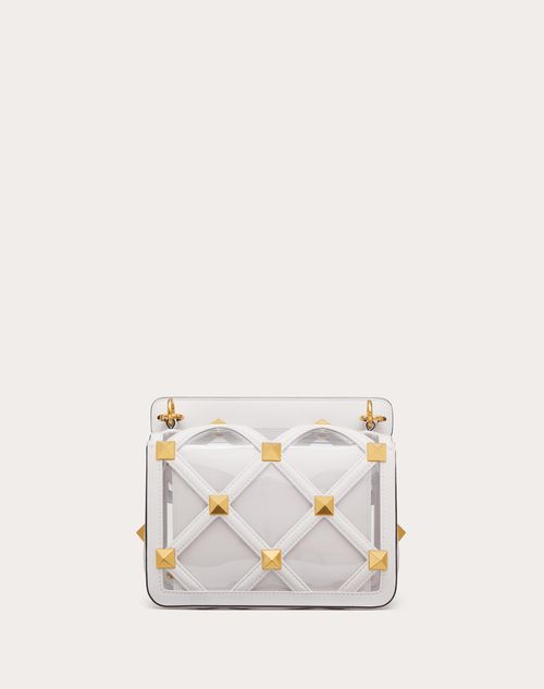 Valentino Garavani - ローマンスタッズチェーン ポリマー素材ミディアムバッグ - クリア/オプティカルホワイト - ウィメンズ - ショルダーバッグ