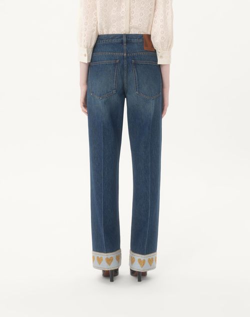 Valentino - Denim Pants - Denim - Woman - Denim