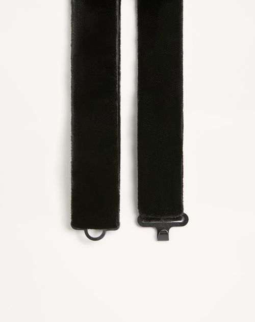 Valentino Garavani - Valentie Velvet Bow Tie - Black - Man - Ties