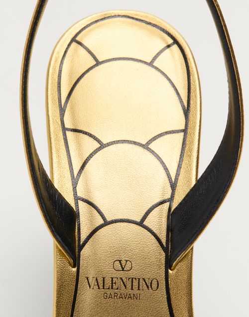 Valentino Garavani - Ladycrush Laminated Nappa Sandal With Crystals 85mm - Multicolour/silver - Woman - Sandals