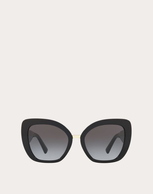 Valentino - アセテート キャットアイ オーバーサイズ サングラス - ブラック/グレー - ウィメンズ - アイウェア