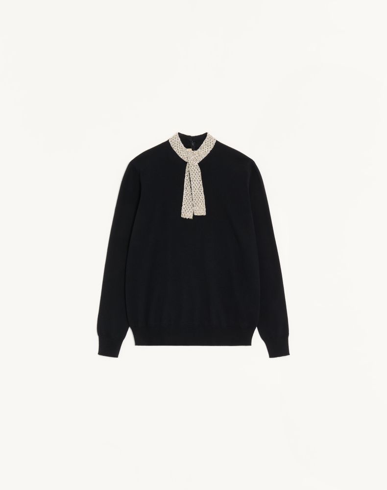 Embroidered Wool Jumper Wo