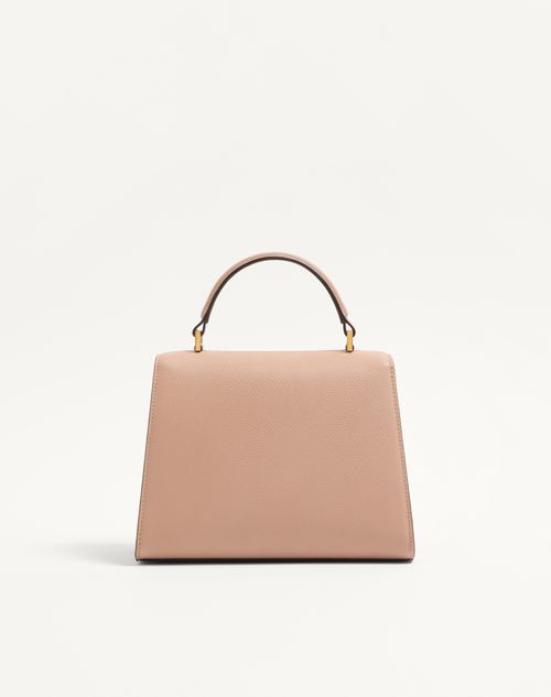 Valentino Garavani - Valentino Garavani Vsling Small Handbag In Grainy Calfskin With Jewel Logo - Rose Cannelle - Woman - Top Handle Bags