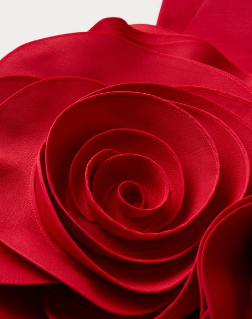 Valentino - Short Dress In Crepe Couture - Rouge - Femme - Robes