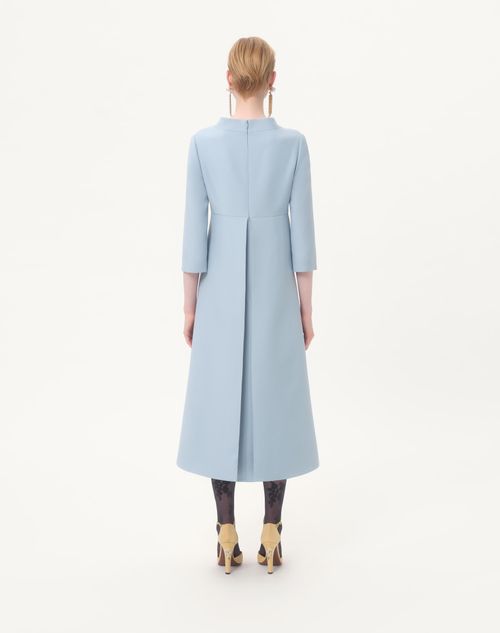 Valentino - Crepe Couture Midi Dress - Pastel Gray - Woman - Dresses
