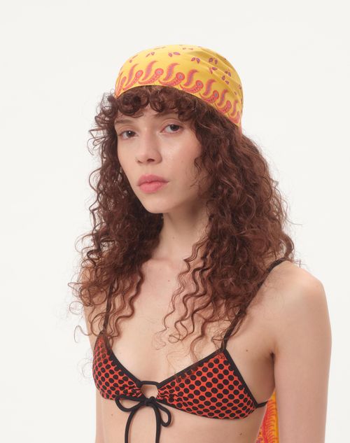 Valentino Garavani - Escape Headband In Cotton And Silk - Multicolor - Woman - Hats And Gloves