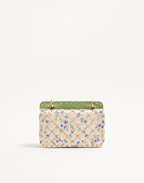 Valentino Garavani - Valentino Garavani Rockstud Spike Small Jacquard Fabric Bag - Multicolor - Woman - Shoulder Bags