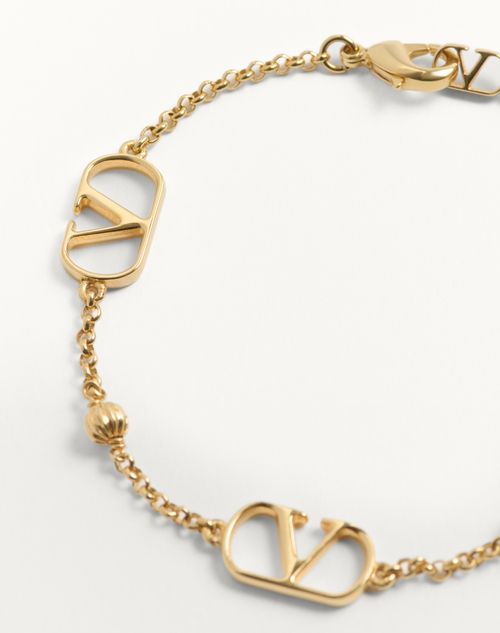 Valentino Garavani - Vlogo Signature Metal Bracelet - Gold - Woman - Jewelry