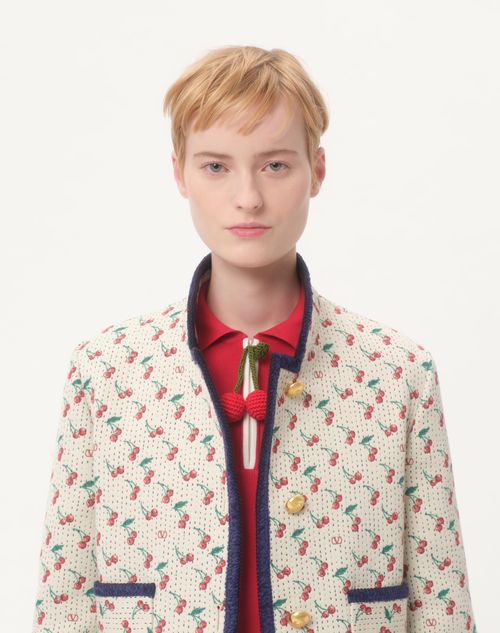 Valentino - Cotton Top With Cherry - Paris - Woman - Knitwear