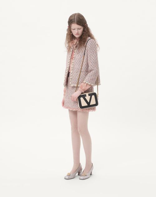 Valentino Garavani - Valentino Garavani Viva Superstar Nappa Leather Crossbody Bag - Butter/black - Woman - Shoulder Bags