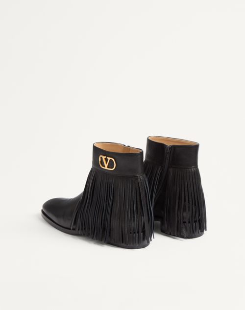 Valentino Garavani - Pat Buffalo Ankle Boot - Black - Man - Boots