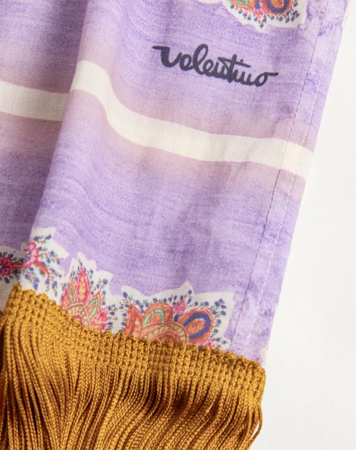Valentino - Short Dress In Voyage Imaginaire Muslin - Multicolor - Woman - Dresses