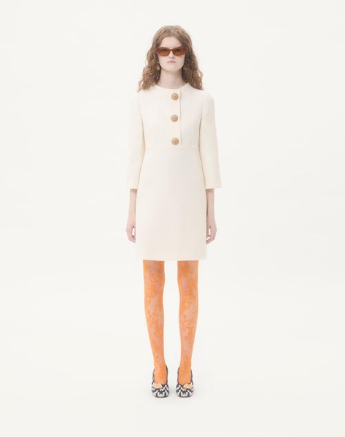 Valentino - Crepe Couture Short Dress - Ivory - Woman - Dresses