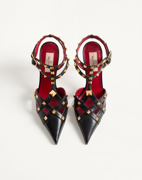 Valentino Garavani - Zapatos De Salón Studdy De Cabritilla Con Tacón De 100 mm - Negro - Mujer - Salones