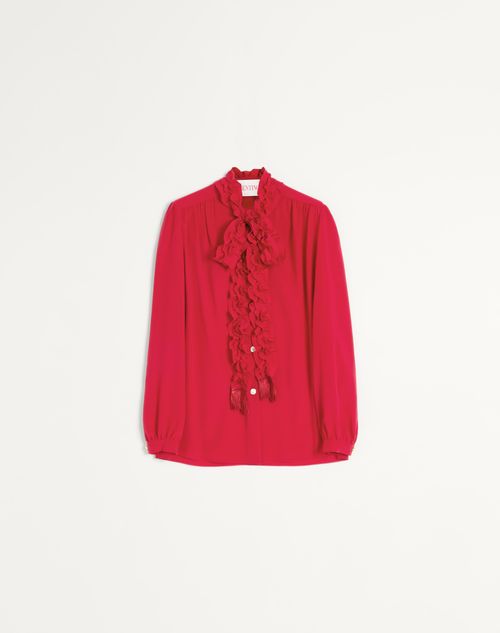 Valentino Crepe De Chine Shirt Woman Paris 42