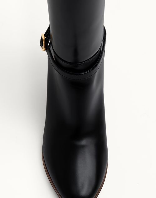 Valentino Garavani - Pattie Calfskin Boot 75mm - Black - Woman - Boots