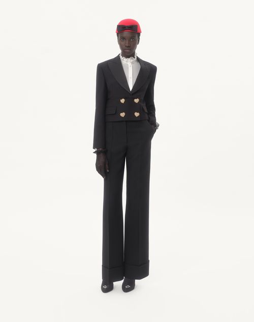 Valentino - Crepe Couture Pants - Black - Woman - Pants And Shorts