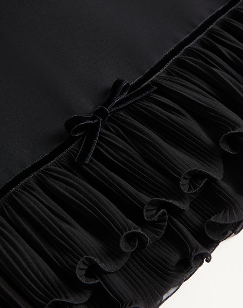 Valentino - Abito Corto In Crepe Couture - Nero - Donna - Abiti