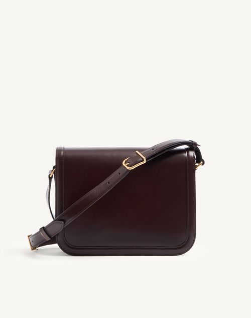 Valentino Garavani - Valentino Garavani 9to5 Smooth Calfskin Shoulder Bag - Oak Brown - Woman - Shoulder Bags