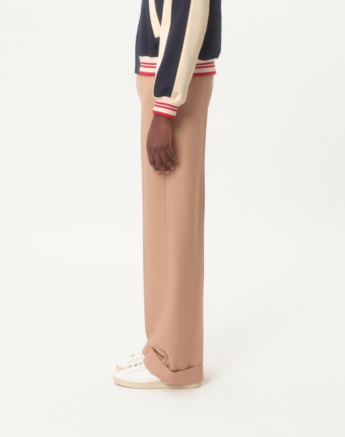 Valentino - Wool Pants - Camel - Man - Pants And Shorts