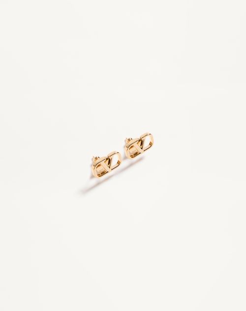 Valentino Garavani - Vlogo Signature Metal Earrings - Gold - Woman - Jewelry
