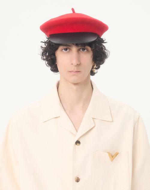 Valentino - Valentino Denim Bowling Shirt With Vgold - Ivory - Man - Denim