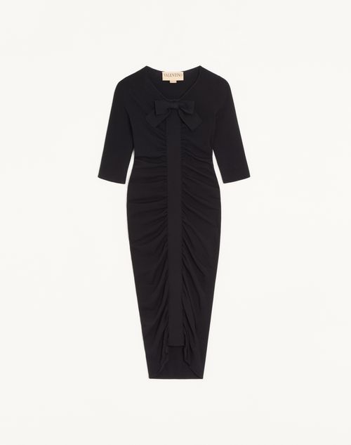 Valentino - Abito In Maglia - Nero - Donna - Abiti