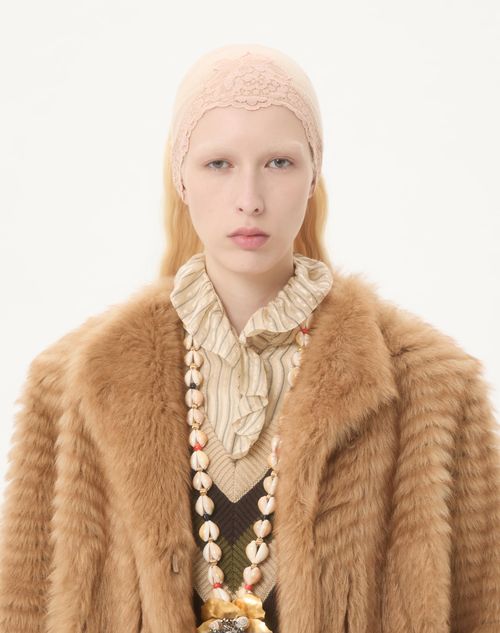 Valentino - Shearling Coat - Honey - Woman - Coats And Outerwear