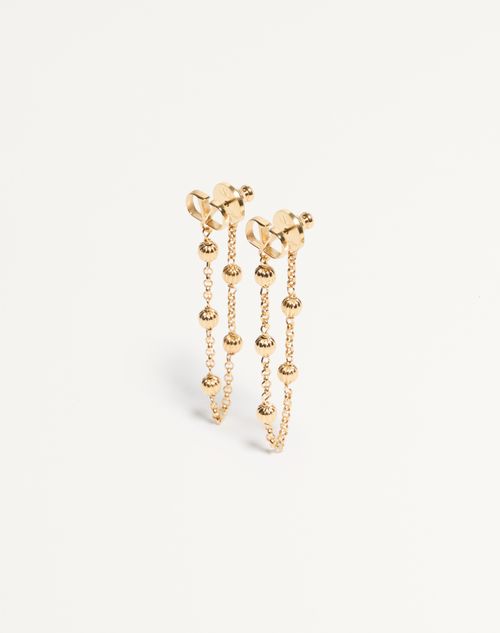 Valentino Garavani - Vlogo Signature Metal Earrings - Gold - Woman - Jewelry