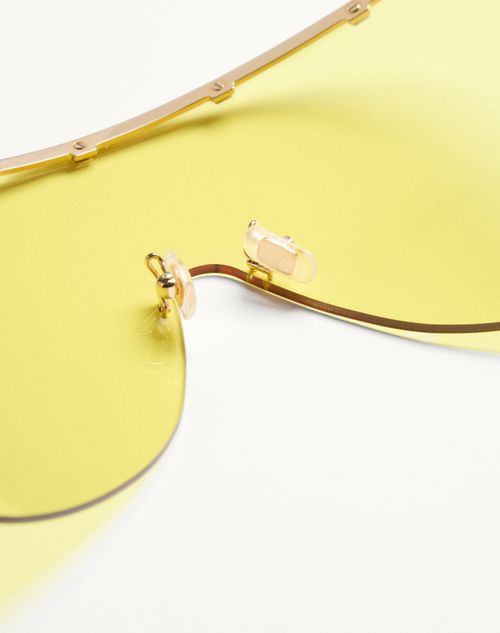 Valentino - Metal Mask Eyewear - Gold/yellow - Unisex - Eyewear