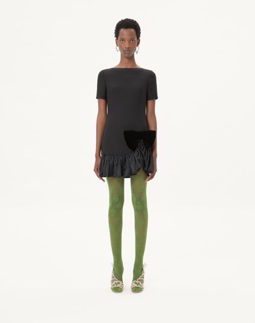 Valentino - Crepe Couture Short Dress - Black - Woman - Dresses