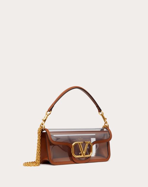 Valentino Garavani - ロコ クリアポリマー素材 ショルダーバッグ - クリア/サドルブラウン - ウィメンズ - ショルダーバッグ