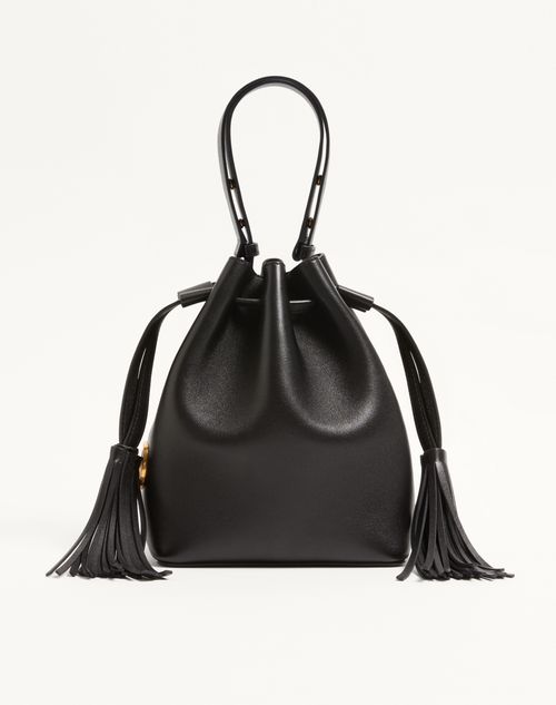 Valentino Garavani - 발렌티노 가라바니 쏘우 쏘 레더 스몰 버킷백 - 블랙 - 여성 - 숄더백