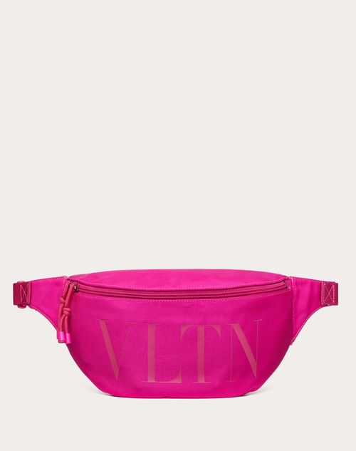 Valentino Garavani Vltn Nylon Belt Bag In Pink Pp