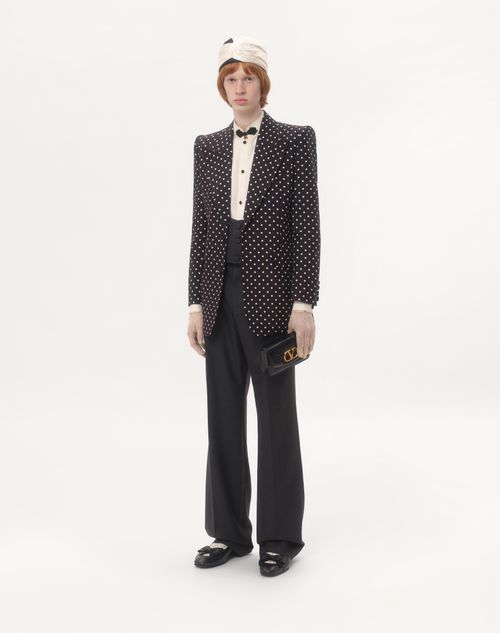 Valentino - Wool Gabardine Pants - Anthracite - Man - Pants And Shorts