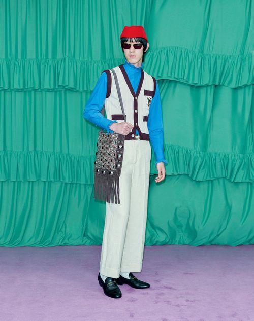 Valentino - Cuffed Cotton Canvas Pants - Shell - Man - Pants And Shorts