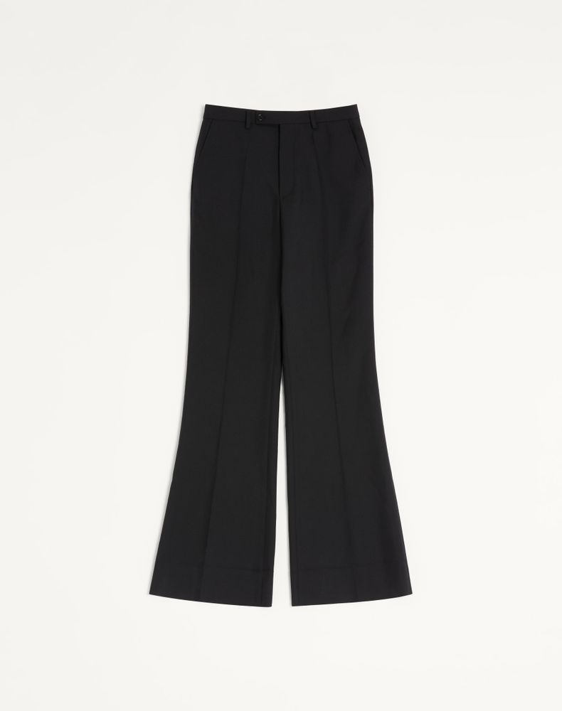 Valentino Men's Black Nylon Gabardine Trousers Man 56