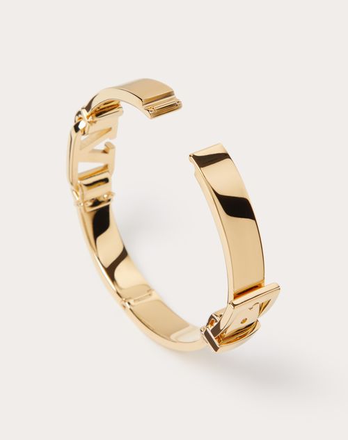 Valentino Garavani - Vlogo Signature Metal Bangle - Gold - Woman - Jewelry