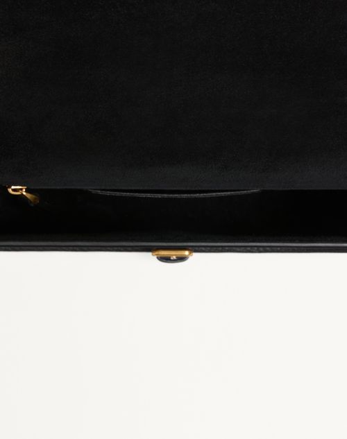Valentino Garavani - Valentino Garavani Antibes Small Shoulder Bag In Calfskin - Black - Man - Shoulder Bags